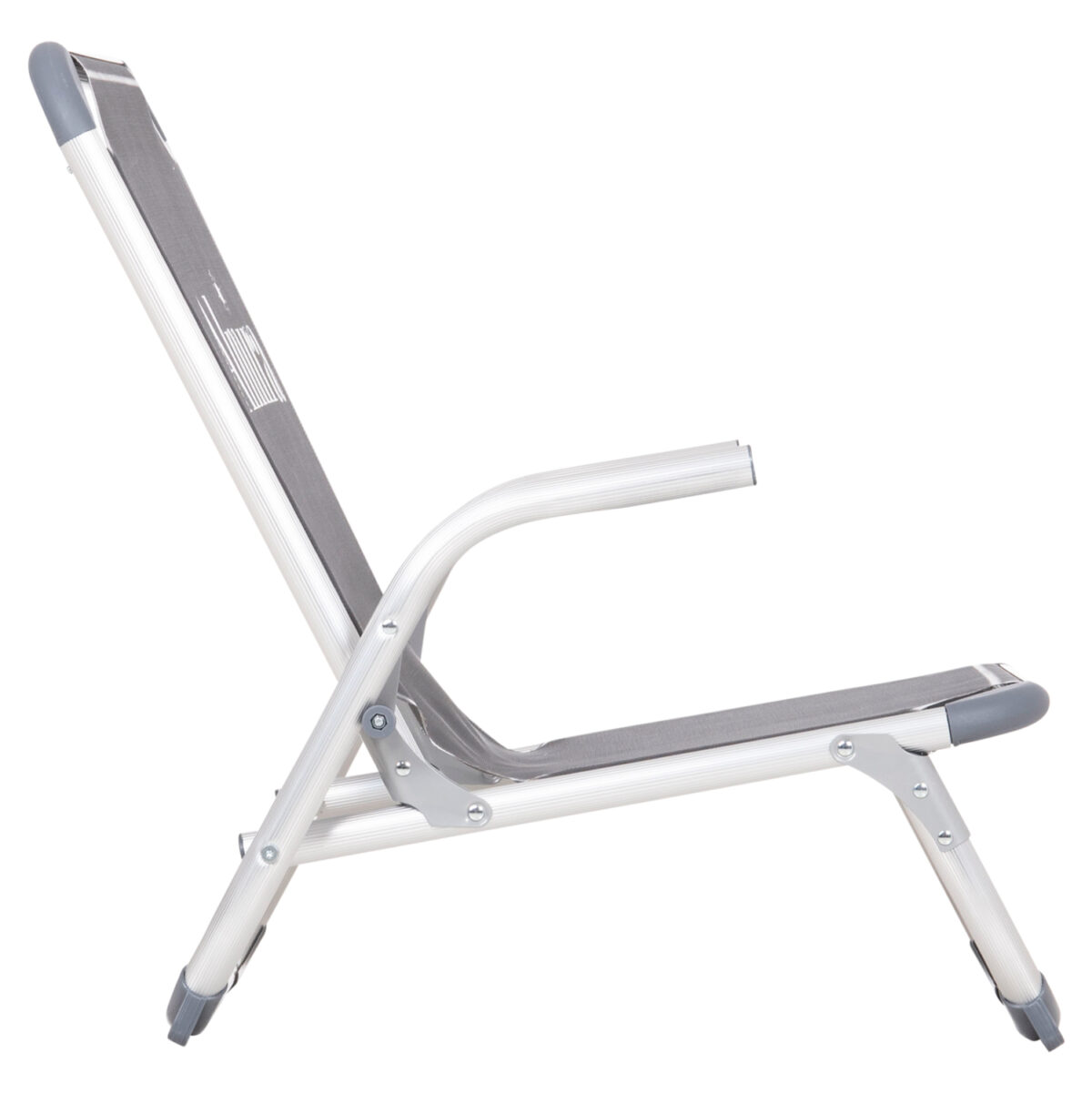 ΚΑΡΕΚΛΑΚΙ ΠΑΡΑΛΙΑΣ ΑΛΟΥΜINIOY ΒΑΡ.ΤΥΠΟΥ ΨΗΛΗ ΠΛΑΤΗ ALMIRA LH10.5053.10 ΓΚΡΙ 55x71x66Υεκ - Image 4