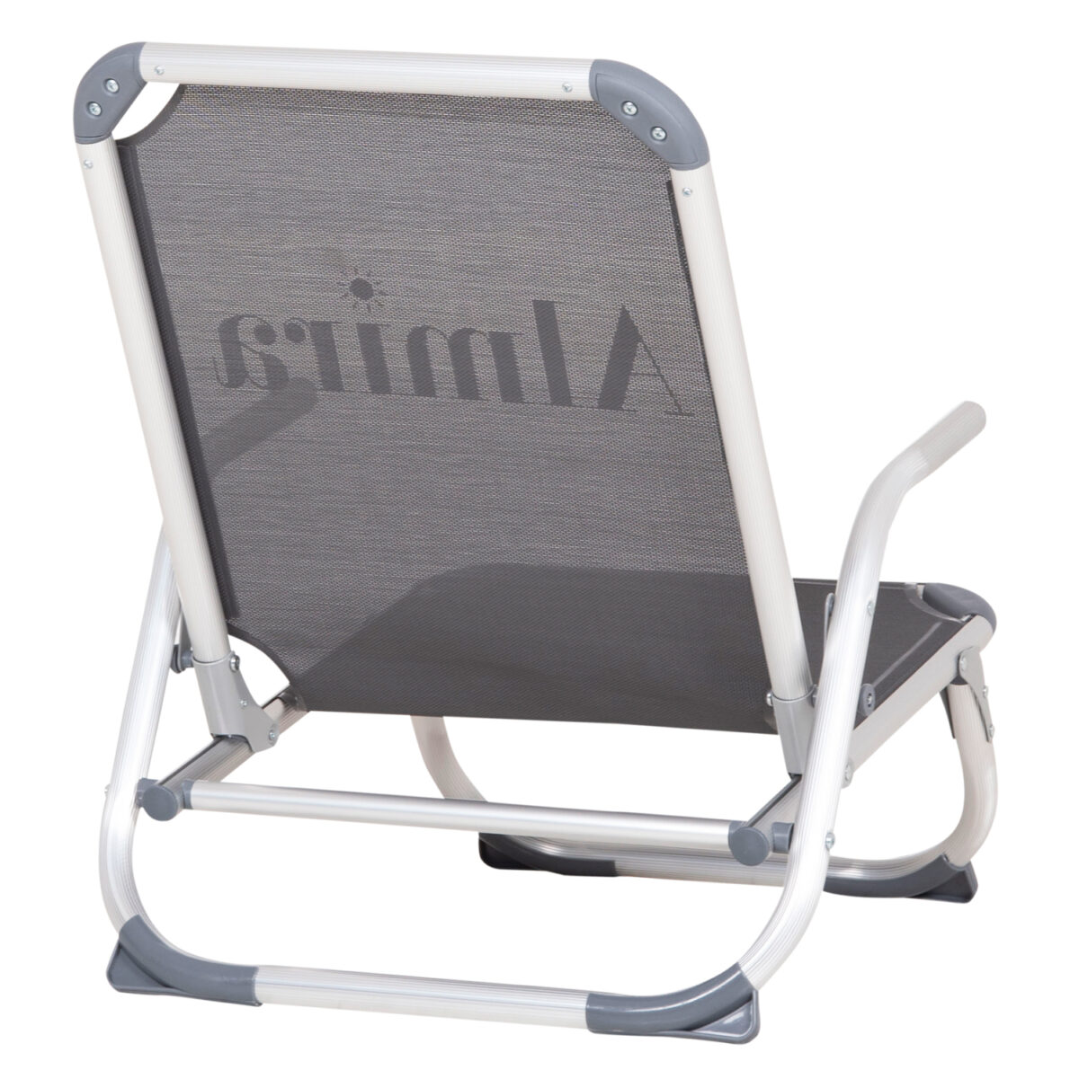 ΚΑΡΕΚΛΑΚΙ ΠΑΡΑΛΙΑΣ ΑΛΟΥΜINIOY ΒΑΡ.ΤΥΠΟΥ ΨΗΛΗ ΠΛΑΤΗ ALMIRA LH10.5053.10 ΓΚΡΙ 55x71x66Υεκ - Image 5