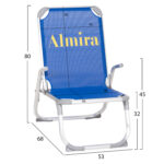 ΚΑΡΕΚΛΑΚΙ ΠΑΡΑΛΙΑΣ ΑΛΟΥΜΙΝΙΟΥ ΒΑΡ.ΤΥΠΟΥ ΥΠΕΡΥΨΩΜΕΝΟ ALMIRA LH10.6431.01 ΜΠΛΕ 53x68x80Υεκ - Image 2