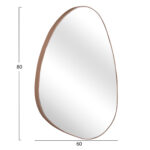 ΚΑΘΡΕΠΤΗΣ ΤΟΙΧΟΥ IRREGU LH10.4487.03 ΜΕ ΠΛΑΙΣΙΟ MDF ΦΥΣΙΚΟ ΧΡΩΜΑ ΞΥΛΟΥ 60x80Υεκ. - Image 2
