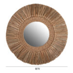 ΚΑΘΡΕΠΤΗΣ ΤΟΙΧΟΥ LH10.7831 ΜΕ ΠΛΑΙΣΙΟ MENDONG GRASS Φ70εκ ΣΕ ΧΡΩΜΑ ΦΥΣΙΚΟ - Image 2