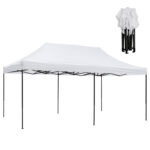 ΚΙΟΣΚΙ/GAZEBO MATTHEW LH10.6312 ΠΤΥΣΣΟΜΕΝΟ-ΣΚΕΛΕΤΟΣ ΜΕΤΑΛ.ΜΑΥΡΟΣ-ΛΕΥΚΟ ΥΦΑΣΜΑ 3x6x3,10Yμ