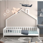 ΚΡΕΒΑΤΙ ΠΑΙΔΙΚΟ HOUSER LH10.740.03 τ.MONTESSORI ΞΥΛΟ ΠΕΥΚΟ ΛΕΥΚΟ--ΓΙΑ 190x90εκ - Image 4