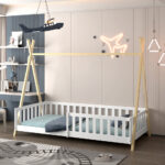 ΚΡΕΒΑΤΙ ΠΑΙΔΙΚΟ ΜΕ ΚΑΓΚΕΛΑ MUNK LH10.739.03 τ.MONTESSORI ΠΕΥΚΟ ΦΥΣΙΚΟ-ΛΕΥΚΟ--190x90εκ - Image 5