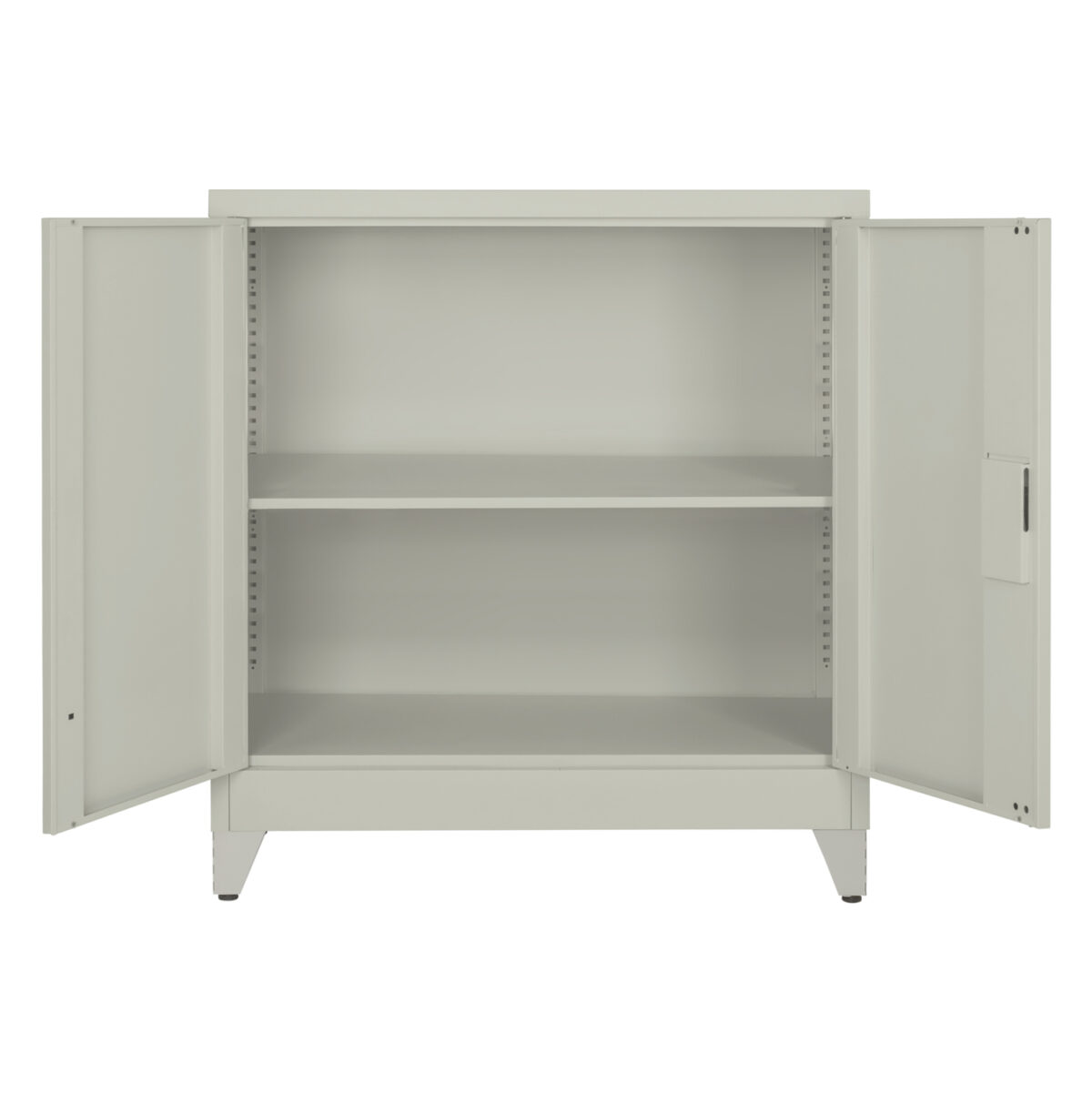 ΝΤΟΥΛΑΠΑ ΜΕΤΑΛΛΙΚΗ DURON LH10.11999 2-ΦΥΛΛΗ ΜΕ 2 ΑΠΟΘ.ΧΩΡΟΥΣ & ΠΟΔΙΑ-ΓΚΡΙ 90Χ40Χ100Υεκ. - Image 3