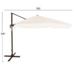 ΟΜΠΡΕΛΑ ΕΠΑΓΓΕΛΜΑΤΙΚΗ ALU ΚΡΕΜΑΣΤΗ 3X3 360 ΜΟΙΡΩΝ ME ΕΚΡΟΥ ΠΑΝΙ LH10.6025.01 - Image 2