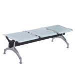 ΚΑΘΙΣΜΑ ΑΝΑΜΟΝΗΣ ΑΝΑΜΟΝΗΣ Τ.ΑΕΡΟΔΡΟΜΙΟΥ 3ΘΕΣΙΟ AVIATOR LH10.18404 ΜΕΤΑΛΛΟ MESH ΓΚΡΙ 148x50x40Υεκ