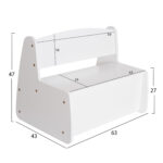 ΠΑΓΚΑΚΙ ΠΑΙΔΙΚΟ ΜΕ ΑΠΟΘ.ΧΩΡΟ RICKI LH10.18342.03 MDF & ΚΟΝΤΡΑΠΛΑΚΕ ΛΕΥΚΟ 63x43x47Υεκ - Image 2