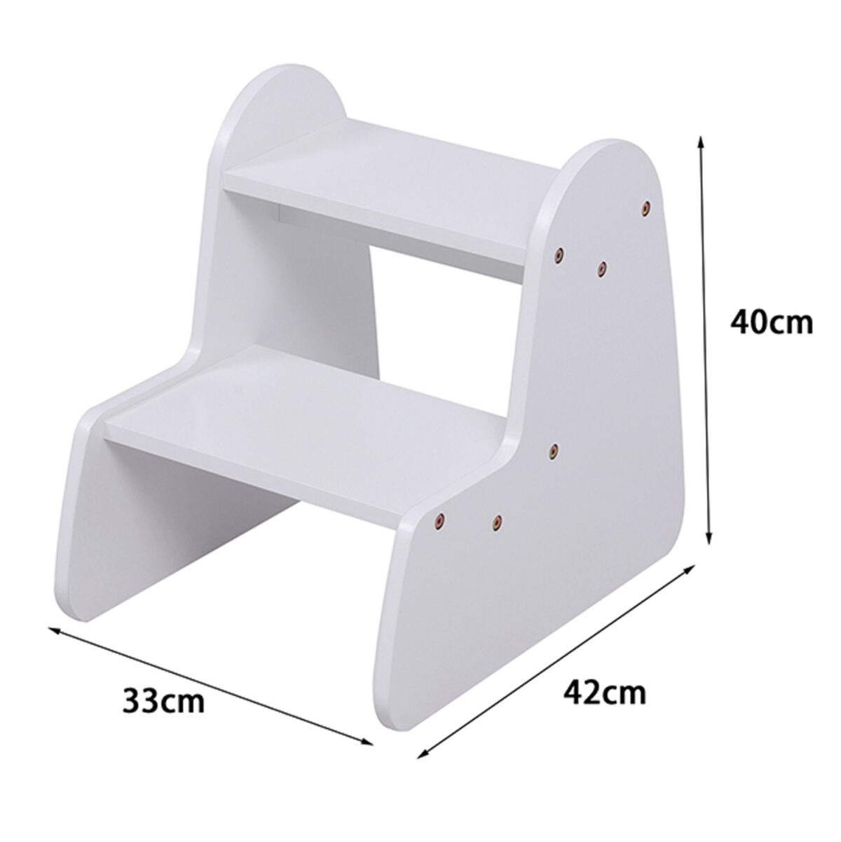 ΠΑΙΔΙΚΗ ΣΚΑΛΑ/ΣΚΑΜΠΟ RICKI LH10.18340.03 MDF & ΚΟΝΤΡΑΠΛΑΚΕ ΛΕΥΚΟ 33x43.5x40.5Υεκ - Image 3