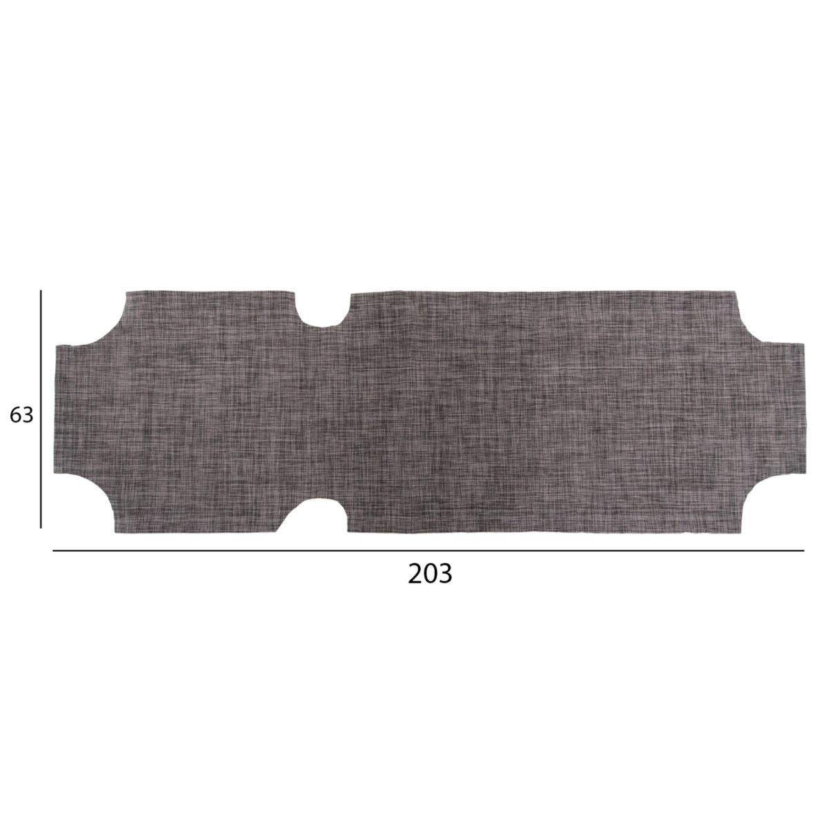 ΠΑΝΙ TEXTILENE 600gr/m2 2X1 ΑΝΤΑΛΛΑΚΤΙΚΟ ΞΑΠΛΩΣΤΡΑΣ LH10.5072.10 ΓΚΡΙ 201x62 εκ. - Image 3