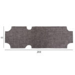 ΠΑΝΙ TEXTILENE 600gr/m2 2X1 ΑΝΤΑΛΛΑΚΤΙΚΟ ΞΑΠΛΩΣΤΡΑΣ LH10.5072.10 ΓΚΡΙ 201x62 εκ. - Image 3