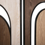 ΠΑΡΑΒΑΝ 6-ΦΥΛΛΟ ΜΟΝΗΣ ΟΨΗΣ CRYPT LH10.4221 MDF ΣΕ 4 ΧΡΩΜΑTA-ΜΑΥΡΟ ΜΕΤΑΛΛΟ 241x1,5x180Υεκ. - Image 4