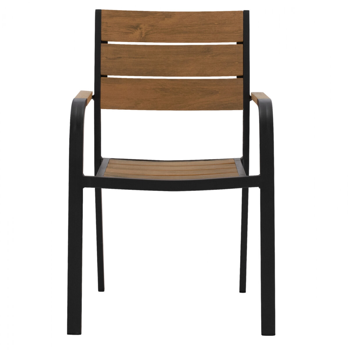 ΠΟΛΥΘΡΟΝΑ ΑΛΟΥΜΙΝΙΟΥ SAGA ΑΝΘΡΑΚΙ ΜΕ POLYWOOD LH10.5127.02 55x56x85Υεκ. - Image 3
