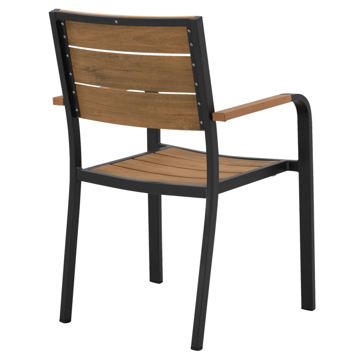 ΠΟΛΥΘΡΟΝΑ ΑΛΟΥΜΙΝΙΟΥ SAGA ΑΝΘΡΑΚΙ ΜΕ POLYWOOD LH10.5127.02 55x56x85Υεκ. - Image 5
