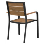 ΠΟΛΥΘΡΟΝΑ ΑΛΟΥΜΙΝΙΟΥ SAGA ΑΝΘΡΑΚΙ ΜΕ POLYWOOD LH10.5127.02 55x56x85Υεκ. - Image 5