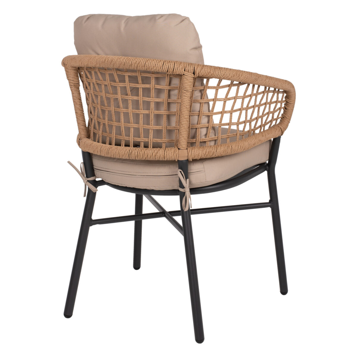 ΠΟΛΥΘΡΟΝΑ ΑΛΟΥΜΙΝΙΟΥ DARK GREY ΕΠΑΓΓΕΛΜ. RATTAN ΜΑΞΙΛΑΡΙ ΜΠΕΖ LH10.5863.01 60x56x84 εκ. - Image 5