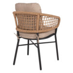 ΠΟΛΥΘΡΟΝΑ ΑΛΟΥΜΙΝΙΟΥ DARK GREY ΕΠΑΓΓΕΛΜ. RATTAN ΜΑΞΙΛΑΡΙ ΜΠΕΖ LH10.5863.01 60x56x84 εκ. - Image 5