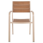 ΠΟΛΥΘΡΟΝΑ ΑΛΟΥΜΙΝΙΟΥ SAGA LH10.5127.04 ΣΑΜΠΑΝΙ ΜΕ POLYWOOD 55x52x86Yεκ. - Image 3