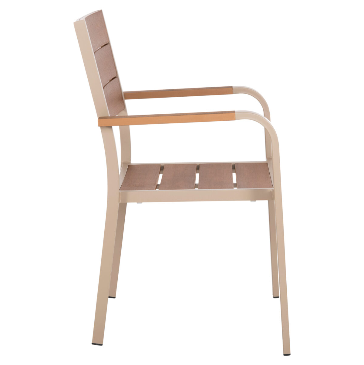 ΠΟΛΥΘΡΟΝΑ ΑΛΟΥΜΙΝΙΟΥ SAGA LH10.5127.04 ΣΑΜΠΑΝΙ ΜΕ POLYWOOD 55x52x86Yεκ. - Image 4