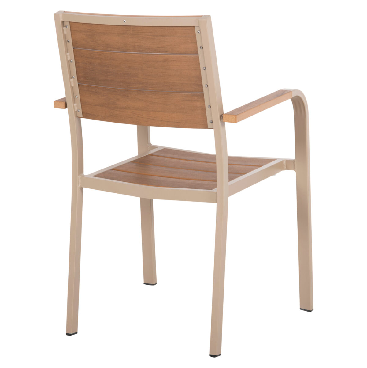 ΠΟΛΥΘΡΟΝΑ ΑΛΟΥΜΙΝΙΟΥ SAGA LH10.5127.04 ΣΑΜΠΑΝΙ ΜΕ POLYWOOD 55x52x86Yεκ. - Image 5