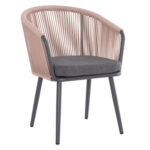 ΠΟΛΥΘΡΟΝΑ ΑΛΟΥΜΙΝΙΟΥ HARRIET LH10.5548.12 ΑΝΘΡΑΚΙ-ΜΠΕΖ ΣΧΟΙΝΙ 60x62x80,5Υεκ