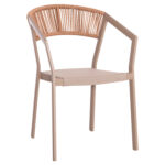 ΠΟΛΥΘΡΟΝΑ ΑΛΟΥΜΙΝΙΟΥ MIRI LH10.5891.03 ΣΑΜΠΑΝΙΖΕ ΣΚΕΛΕΤΟΣ&TEXTLINE- RATTAN 56x58x80.5Υ εκ.