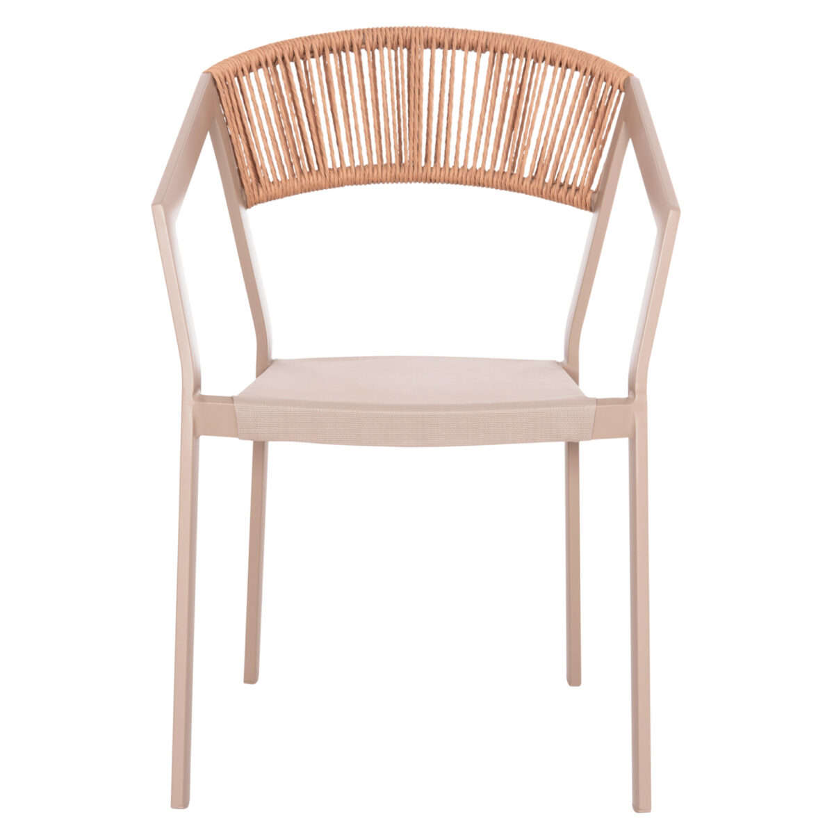 ΠΟΛΥΘΡΟΝΑ ΑΛΟΥΜΙΝΙΟΥ MIRI LH10.5891.03 ΣΑΜΠΑΝΙΖΕ ΣΚΕΛΕΤΟΣ&TEXTLINE- RATTAN 56x58x80.5Υ εκ. - Image 3