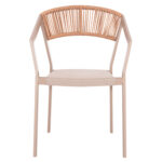 ΠΟΛΥΘΡΟΝΑ ΑΛΟΥΜΙΝΙΟΥ MIRI LH10.5891.03 ΣΑΜΠΑΝΙΖΕ ΣΚΕΛΕΤΟΣ&TEXTLINE- RATTAN 56x58x80.5Υ εκ. - Image 3