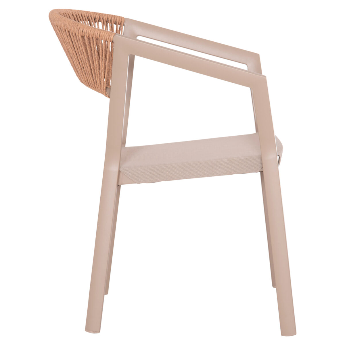 ΠΟΛΥΘΡΟΝΑ ΑΛΟΥΜΙΝΙΟΥ MIRI LH10.5891.03 ΣΑΜΠΑΝΙΖΕ ΣΚΕΛΕΤΟΣ&TEXTLINE- RATTAN 56x58x80.5Υ εκ. - Image 4