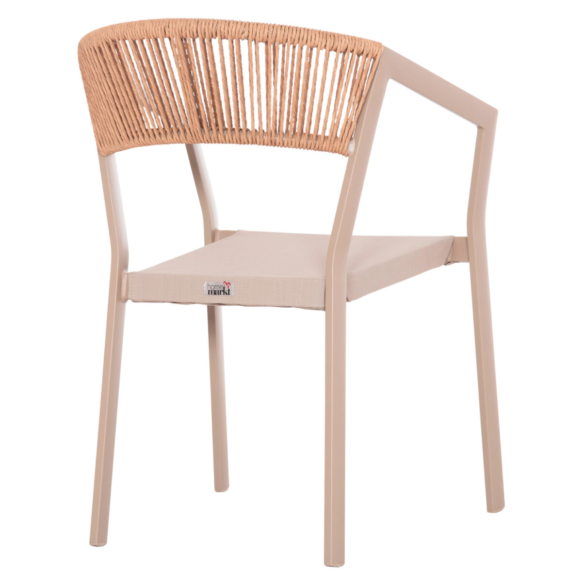 ΠΟΛΥΘΡΟΝΑ ΑΛΟΥΜΙΝΙΟΥ MIRI LH10.5891.03 ΣΑΜΠΑΝΙΖΕ ΣΚΕΛΕΤΟΣ&TEXTLINE- RATTAN 56x58x80.5Υ εκ. - Image 5