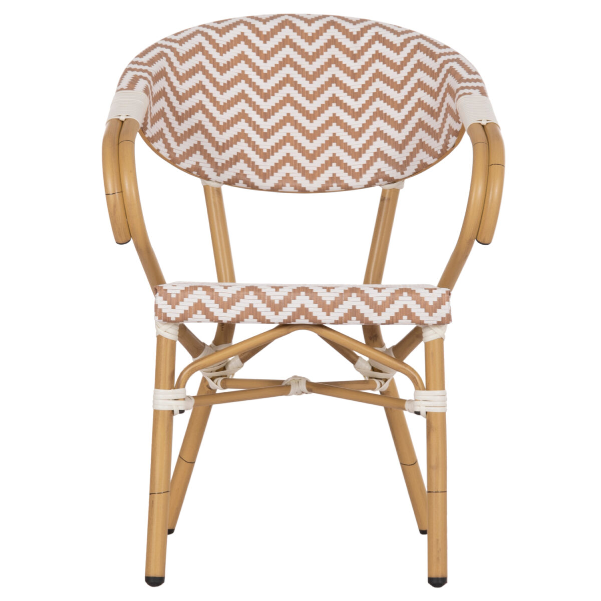 ΠΟΛΥΘΡΟΝΑ BAMBOO LOOK LH10.5861.03 ΚΑΦΕ-ΛΕΥΚΟ 58.5x58x82Υεκ. - Image 3