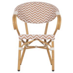 ΠΟΛΥΘΡΟΝΑ BAMBOO LOOK LH10.5861.03 ΚΑΦΕ-ΛΕΥΚΟ 58.5x58x82Υεκ. - Image 3