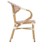 ΠΟΛΥΘΡΟΝΑ BAMBOO LOOK LH10.5861.03 ΚΑΦΕ-ΛΕΥΚΟ 58.5x58x82Υεκ. - Image 4