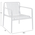 ΠΟΛΥΘΡΟΝΑ LOUNGE ΕΞΩΤ.ΧΩΡΟΥ MALEN LH10.6626.01 ΛΕΥΚΟ ΠΟΛΥΠΡΟΠΥΛΕΝΙΟ 67x75x75Υεκ - Image 2