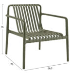 ΠΟΛΥΘΡΟΝΑ LOUNGE ΕΞΩΤ.ΧΩΡΟΥ MALEN LH10.6626.05 OLIVE GREEN ΠΟΛΥΠΡΟΠΥΛΕΝΙΟ 67x75x75Υεκ - Image 2