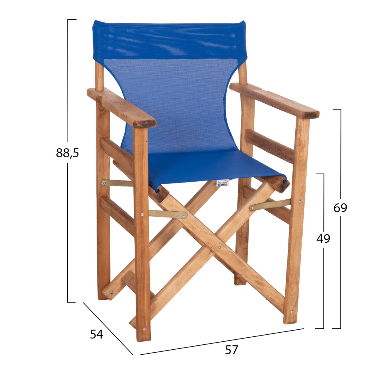 ΠΟΛΥΘΡΟΝΑ ΣΚΗΝΟΘΕΤΗ ΜΕ ΠΑΝΙ TEXTILENE ΜΠΛΕ ΛΗΜΝΟΣ LH10.11764.01 ΞΥΛΟ ΟΞΙΑΣ 57x54x88,5Υεκ - Image 2
