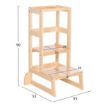 ΠΥΡΓΟΣ ΕΚΜΑΘΗΣΗΣ τ.MONTESSORI PEPE LH10.9291.01 ΞΥΛΟ ΠΕΥΚΟΥ ΦΥΣΙΚΟ 55x53x90Υεκ - Image 2