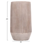 ΣΕΤ 2ΤΜΧ ΓΛΑΣΤΡΕΣ ΚΥΛΙΝΔΡΟΙ ΣΕΙΡΑ GARDENER LH10.4727 FIBERCLAY-ΧΡΩΜΑ CEMENT Φ35x64Υεκ - Image 3