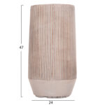 ΣΕΤ 2ΤΜΧ ΓΛΑΣΤΡΕΣ ΚΥΛΙΝΔΡΟΙ ΣΕΙΡΑ GARDENER LH10.4727 FIBERCLAY-ΧΡΩΜΑ CEMENT Φ35x64Υεκ - Image 4