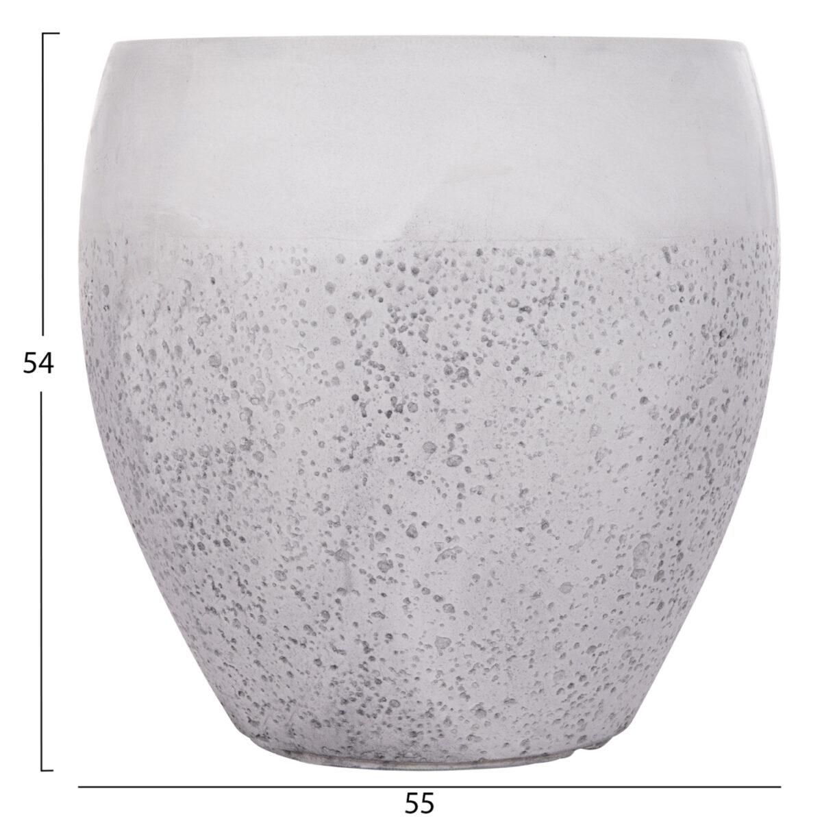 ΣΕΤ 3ΤΜΧ ΓΛΑΣΤΡΕΣ ΣΕΙΡΑ GARDENER LH10.4718 FIBERCLAY ΛΕΥΚΟ Φ55x54Υεκ - Image 3