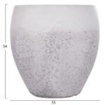 ΣΕΤ 3ΤΜΧ ΓΛΑΣΤΡΕΣ ΣΕΙΡΑ GARDENER LH10.4718 FIBERCLAY ΛΕΥΚΟ Φ55x54Υεκ - Image 3