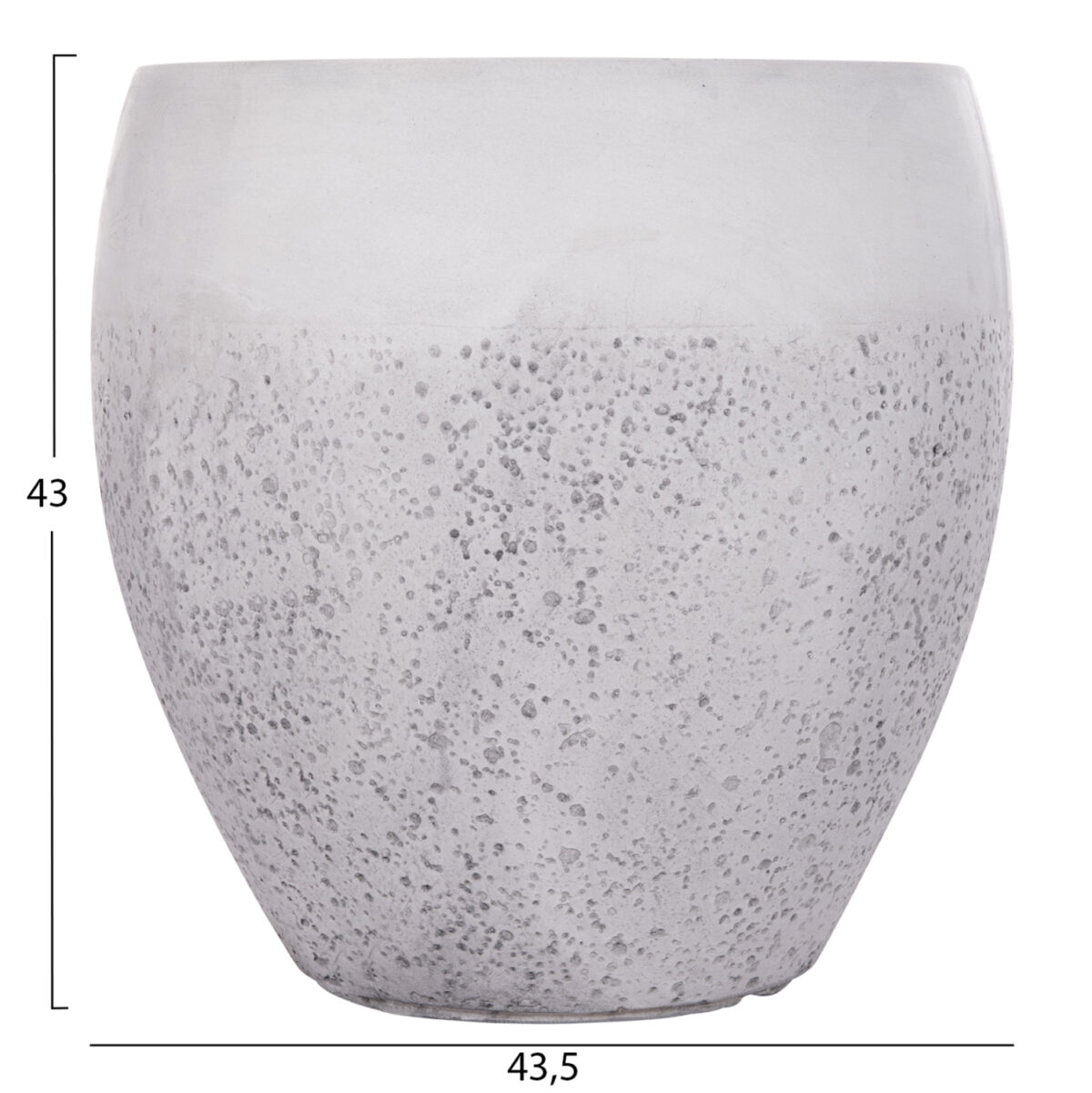 ΣΕΤ 3ΤΜΧ ΓΛΑΣΤΡΕΣ ΣΕΙΡΑ GARDENER LH10.4718 FIBERCLAY ΛΕΥΚΟ Φ55x54Υεκ - Image 4
