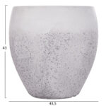 ΣΕΤ 3ΤΜΧ ΓΛΑΣΤΡΕΣ ΣΕΙΡΑ GARDENER LH10.4718 FIBERCLAY ΛΕΥΚΟ Φ55x54Υεκ - Image 4