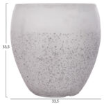 ΣΕΤ 3ΤΜΧ ΓΛΑΣΤΡΕΣ ΣΕΙΡΑ GARDENER LH10.4718 FIBERCLAY ΛΕΥΚΟ Φ55x54Υεκ - Image 5