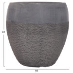ΣΕΤ 3ΤΜΧ ΓΛΑΣΤΡΕΣ ΣΕΙΡΑ GARDENER LH10.4725 FIBERCLAY-ΣΕ ΣΚΟΥΡΟ CEMENT ΧΡΩΜΑ Φ55x54Υεκ - Image 4