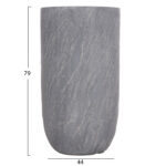 ΣΕΤ 3ΤΜΧ ΓΛΑΣΤΡΕΣ ΚΥΛΙΝΔΡΟΙ ΣΕΙΡΑ GARDENER LH10.4720 FIBERCLAY-ΧΡΩΜΑ CEMENT Φ44x79Υεκ - Image 3