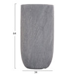ΣΕΤ 3ΤΜΧ ΓΛΑΣΤΡΕΣ ΚΥΛΙΝΔΡΟΙ ΣΕΙΡΑ GARDENER LH10.4720 FIBERCLAY-ΧΡΩΜΑ CEMENT Φ44x79Υεκ - Image 4
