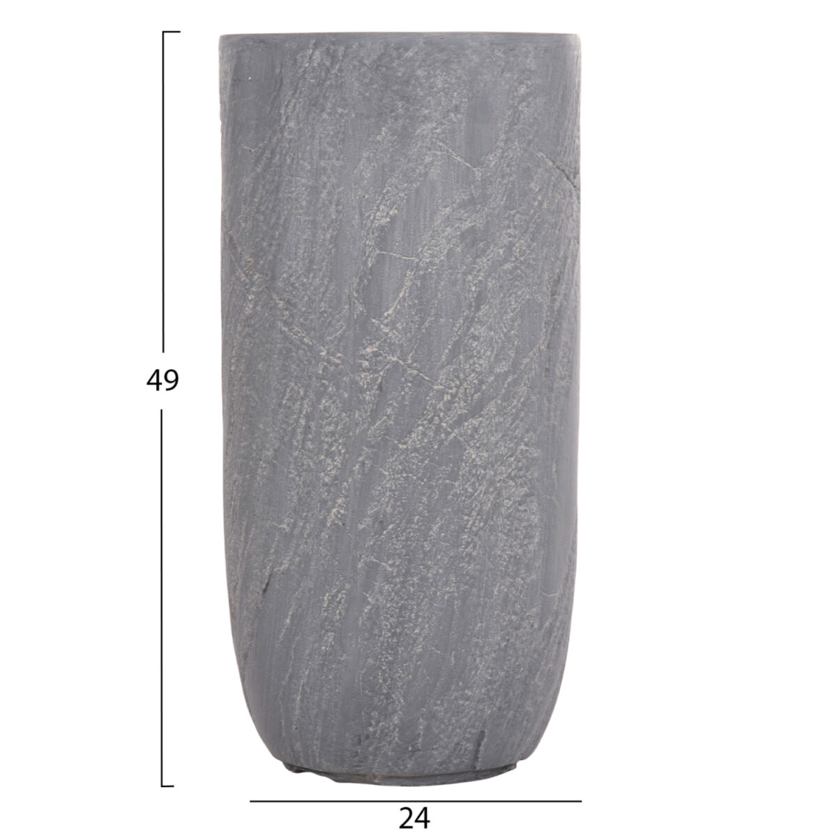 ΣΕΤ 3ΤΜΧ ΓΛΑΣΤΡΕΣ ΚΥΛΙΝΔΡΟΙ ΣΕΙΡΑ GARDENER LH10.4720 FIBERCLAY-ΧΡΩΜΑ CEMENT Φ44x79Υεκ - Image 5