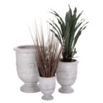 ΣΕΤ 3ΤΜΧ ΓΛΑΣΤΡΕΣ ΜΕ ΑΝΑΓΛΥΦΟ GARDENER LH10.4729 FIBERCLAY-ΣΕ ΥΠΟΛΕΥΚΟ Φ58x72.5Υεκ