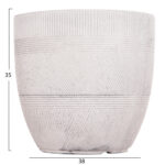 ΣΕΤ 4ΤΜΧ ΓΛΑΣΤΡΕΣ ΣΤΡΟΓΓΥΛΕΣ ΣΕΙΡΑ GARDENER LH10.4719 FIBERCLAY-ΧΡΩΜΑ CEMENT Φ44x43Υεκ - Image 4